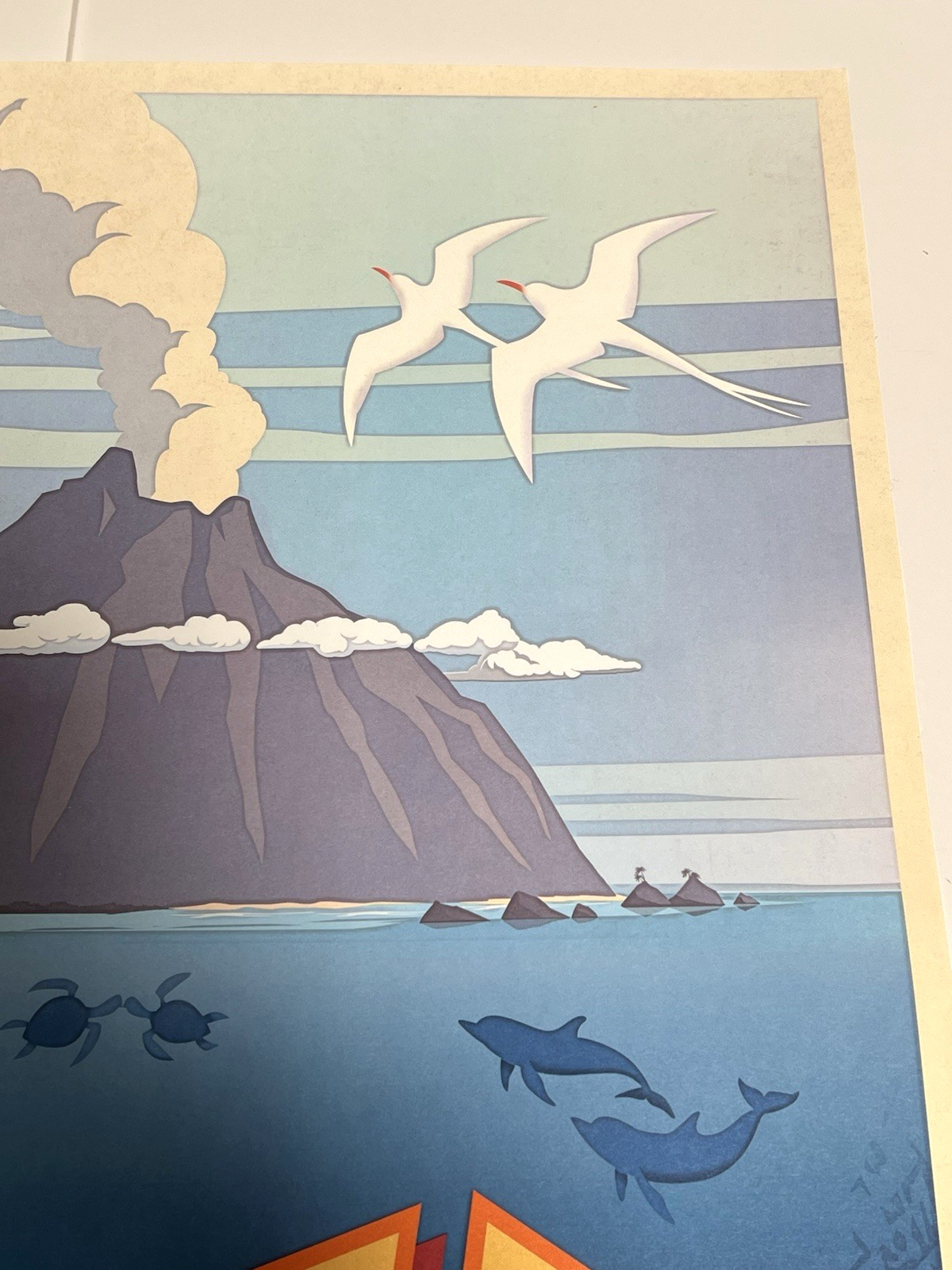 Lava Disney Pixar Short Film 2014 Original Movie Poster Volcano 17x22 Super Rare