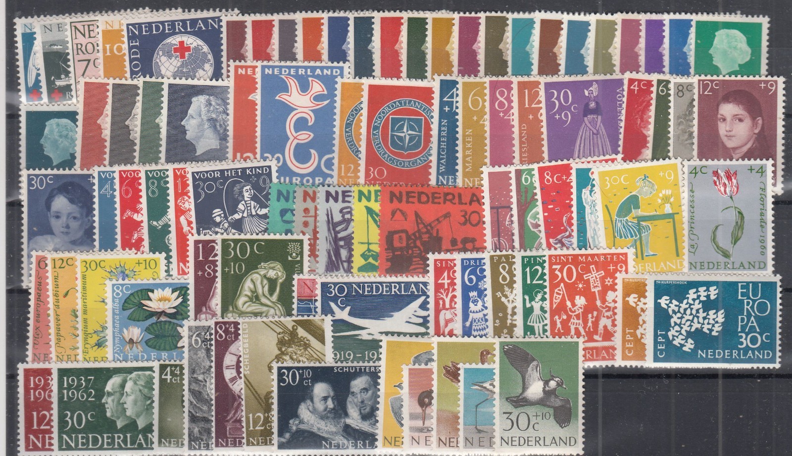 SY26748/ NETHERLANDS – 1953 / 1962 REMARKABLE MINT SELECTION – CV 190 $