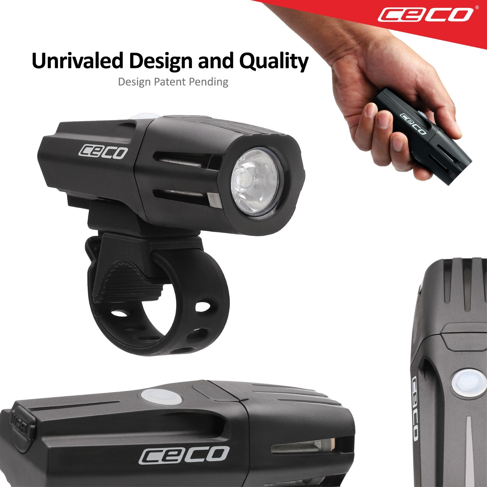 CECO-USA True 1,000 Lumen Super Bright USB Chargeable Bicycle Light