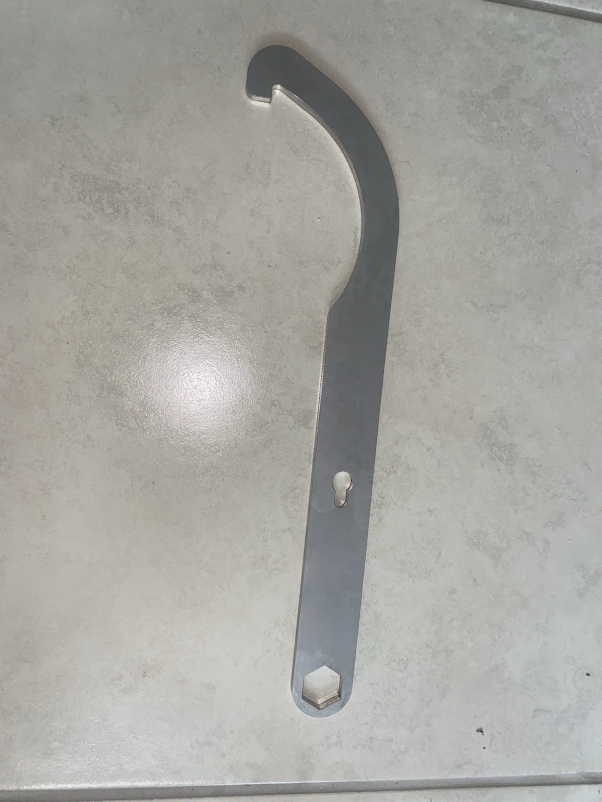 Spanner wrench with hex hole (cylinder) for Hobart Grinders, replaces 00-873570