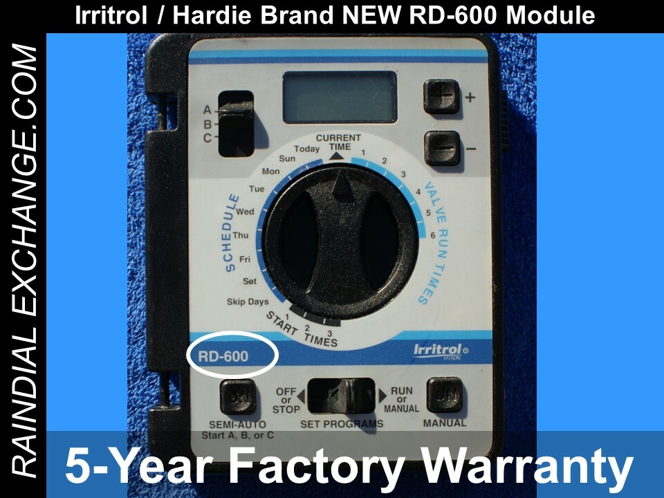 Irritrol / Hardie Rain Dial RD-600 - NEW - 24hr ship - *5yr WARRANTY*