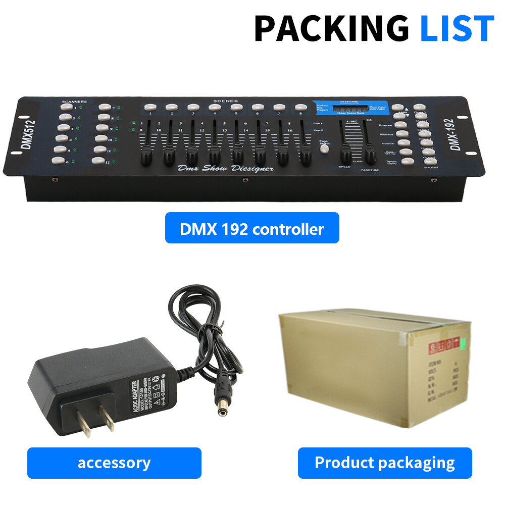 192 Channel Operator Console Controller For Stage DJ Party Lighting DMX 512