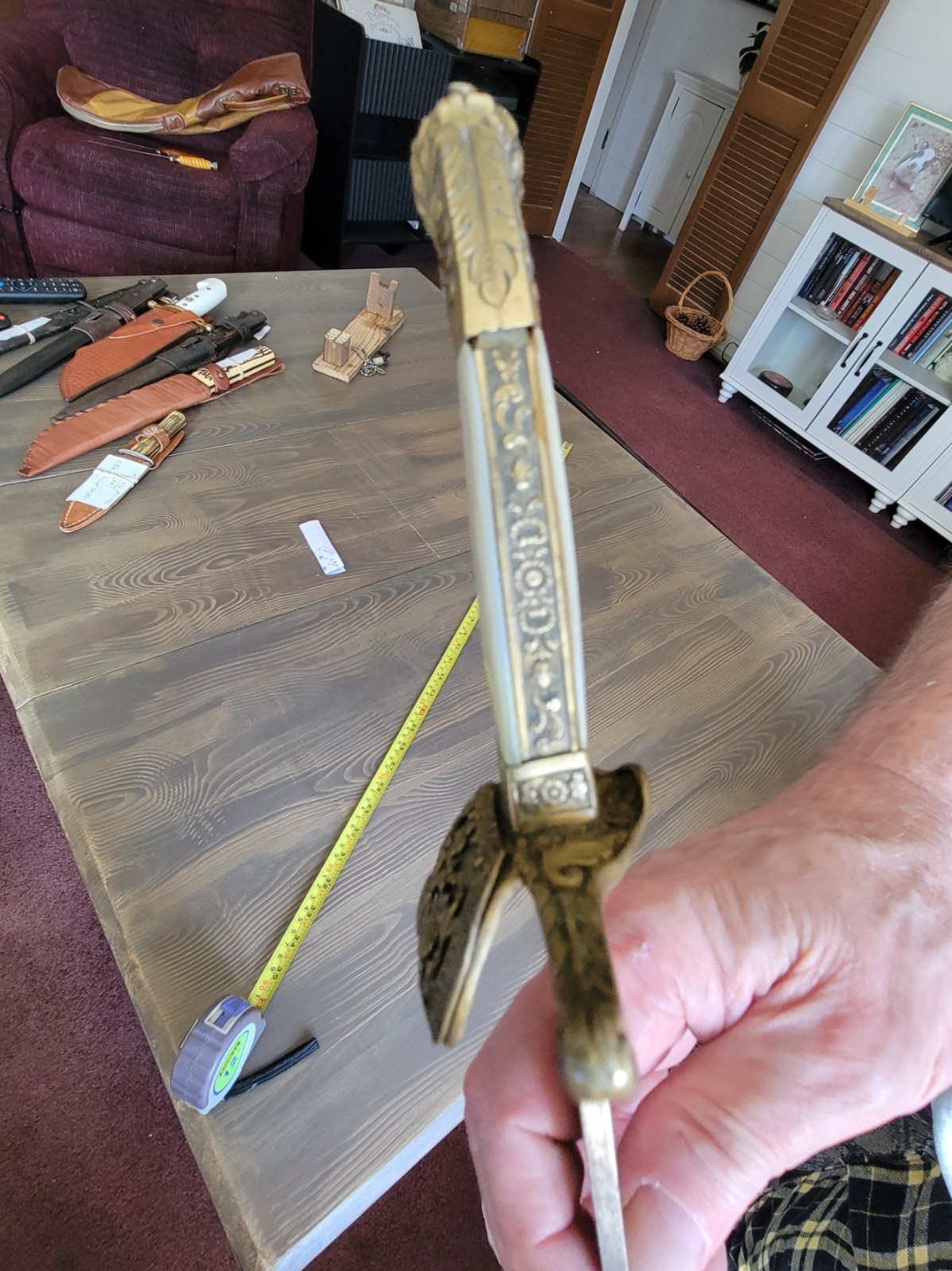 Antique Austro-Hungary 1800s Lionhead Court Sword Used