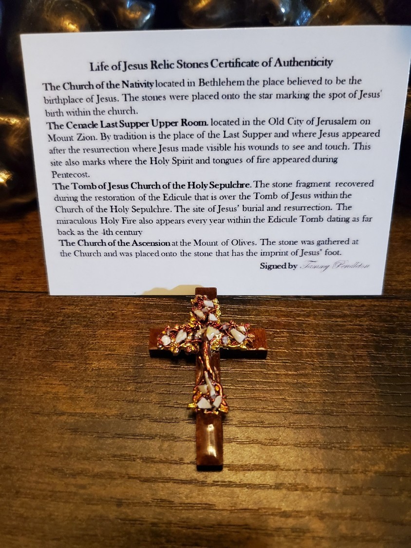 Life of Jesus Cross Nativity, Church of Ascension, Cenacle, Tomb of Jesus