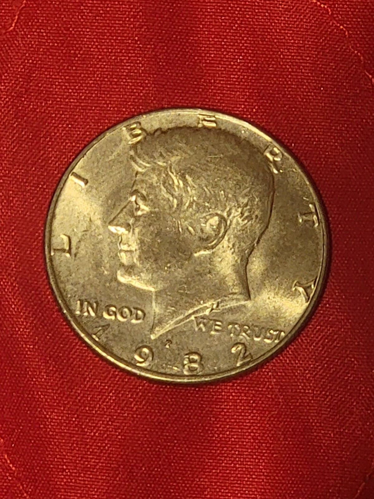 1982 P Kennedy Half Dollar Coin - circulated