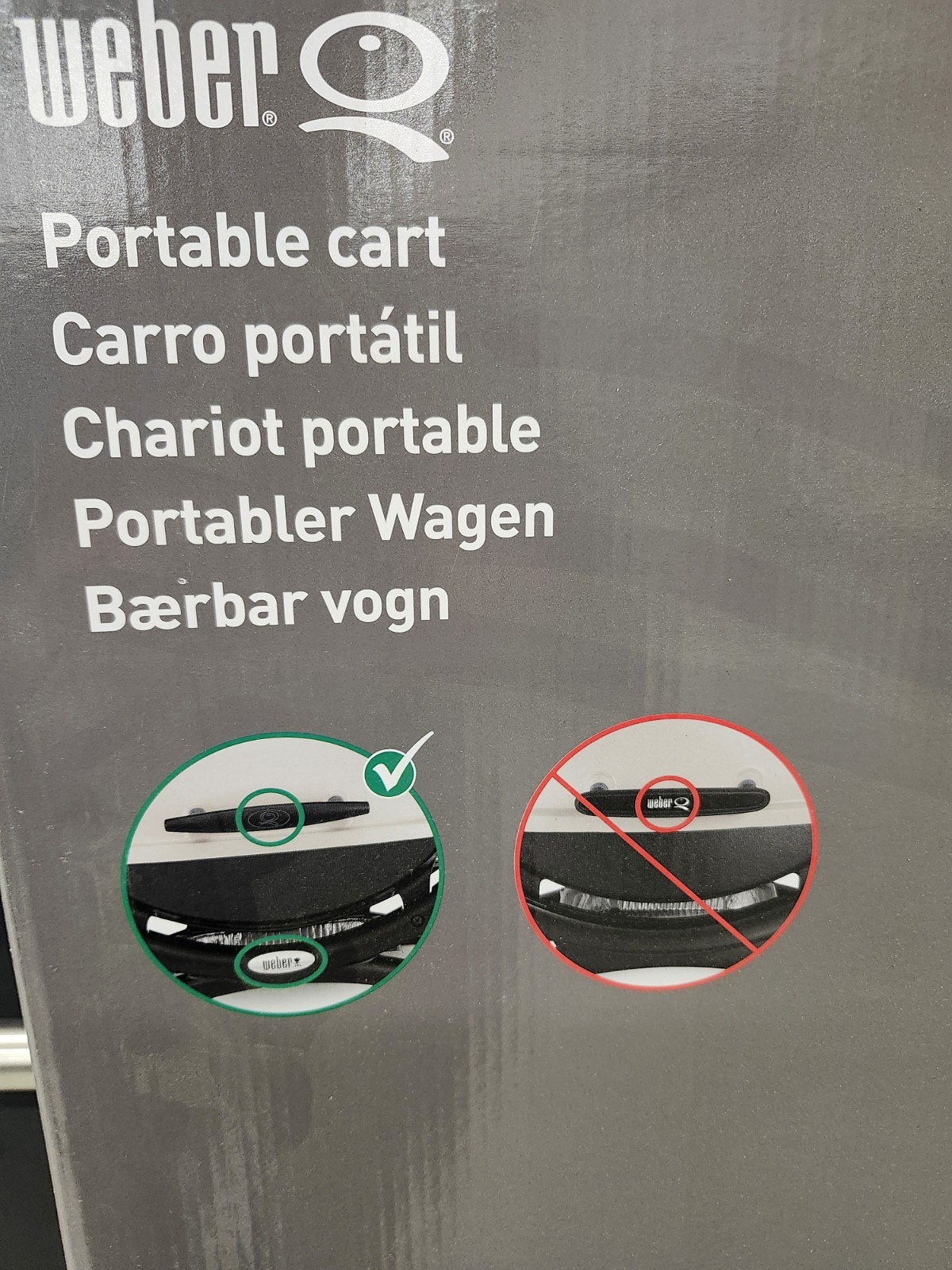 Weber Portable Grill Cart Q 6557