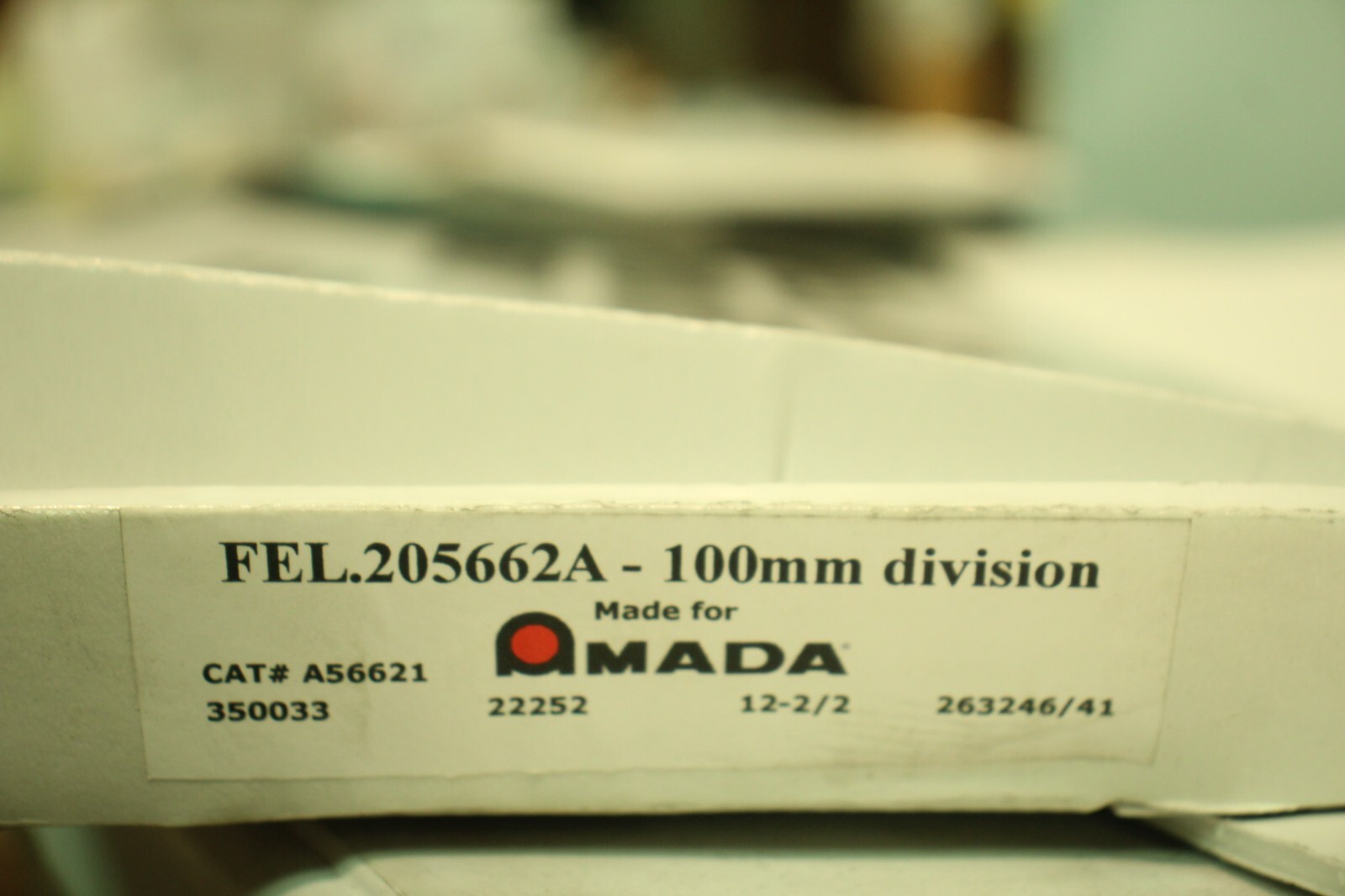 Wila for Amada Press Brake Die 100mm Division Set of 4 FEL 205662 205 Robot 86*