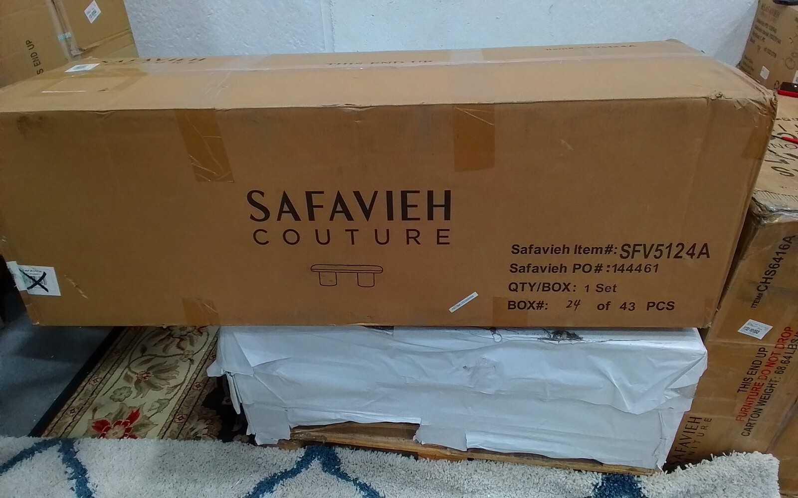 Safavieh CASSANDRALEE BOUCLE BENCH, Reduced Price 2172751914 SFV5124A
