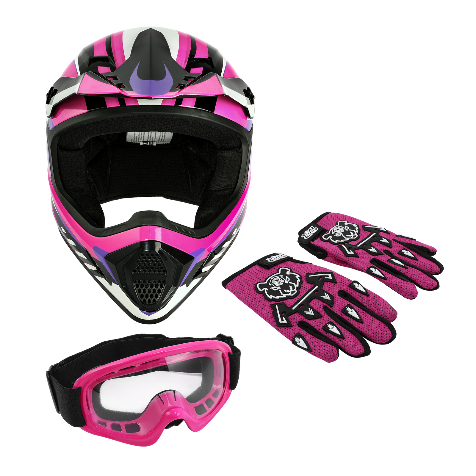 Youth Motocross Helmet Dirt Bike Riding MX ATV UTV Offroad Kid's Full Face DOT