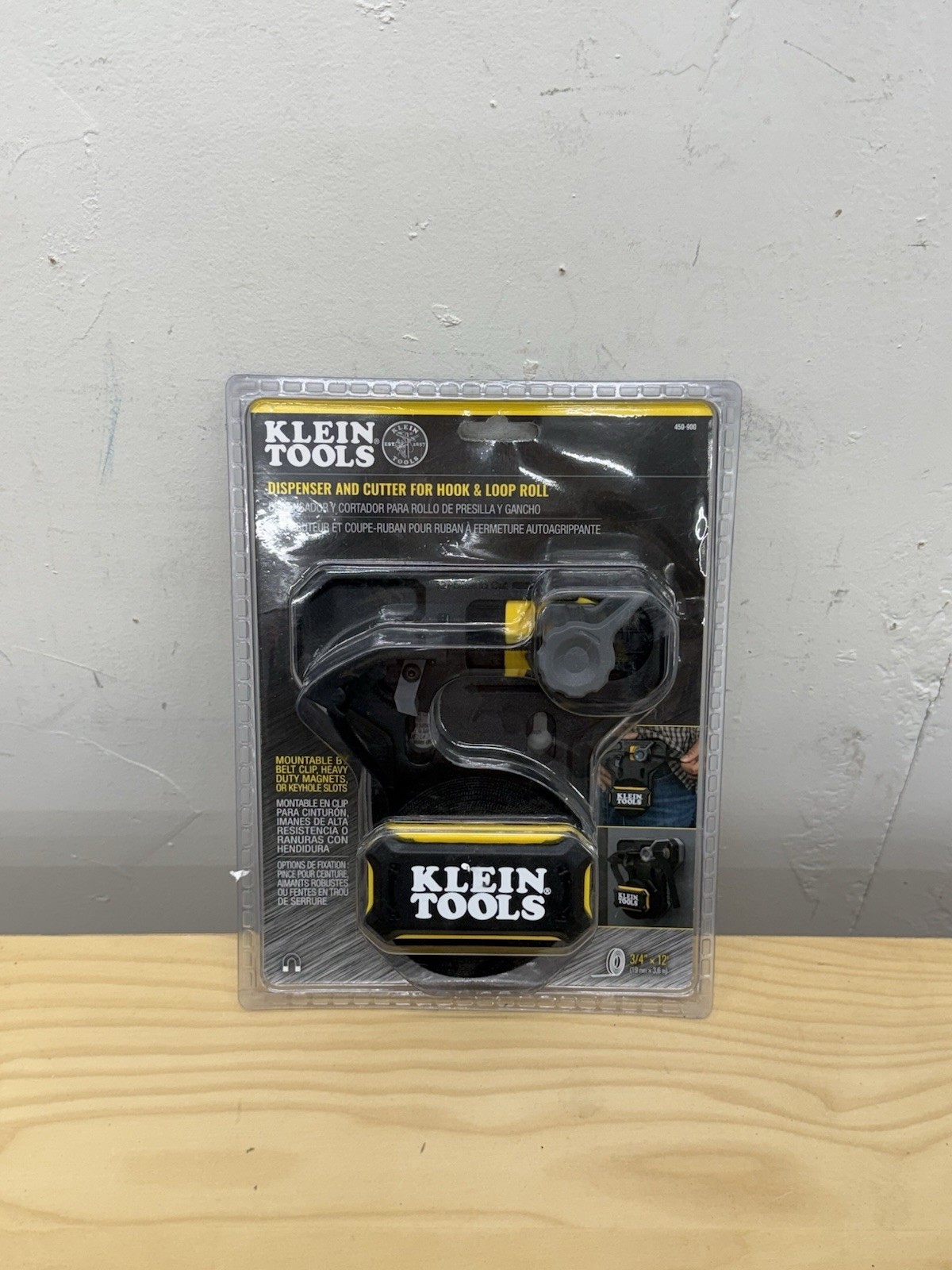 Klein Tools 450-900 Hook and Loop Tape Dispenser Versatile Cable Ties
