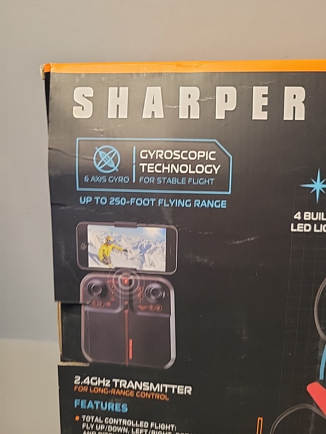 Sharper Image Mach X Video Drone with Streaming Camera 250 Ft. Flight Radius