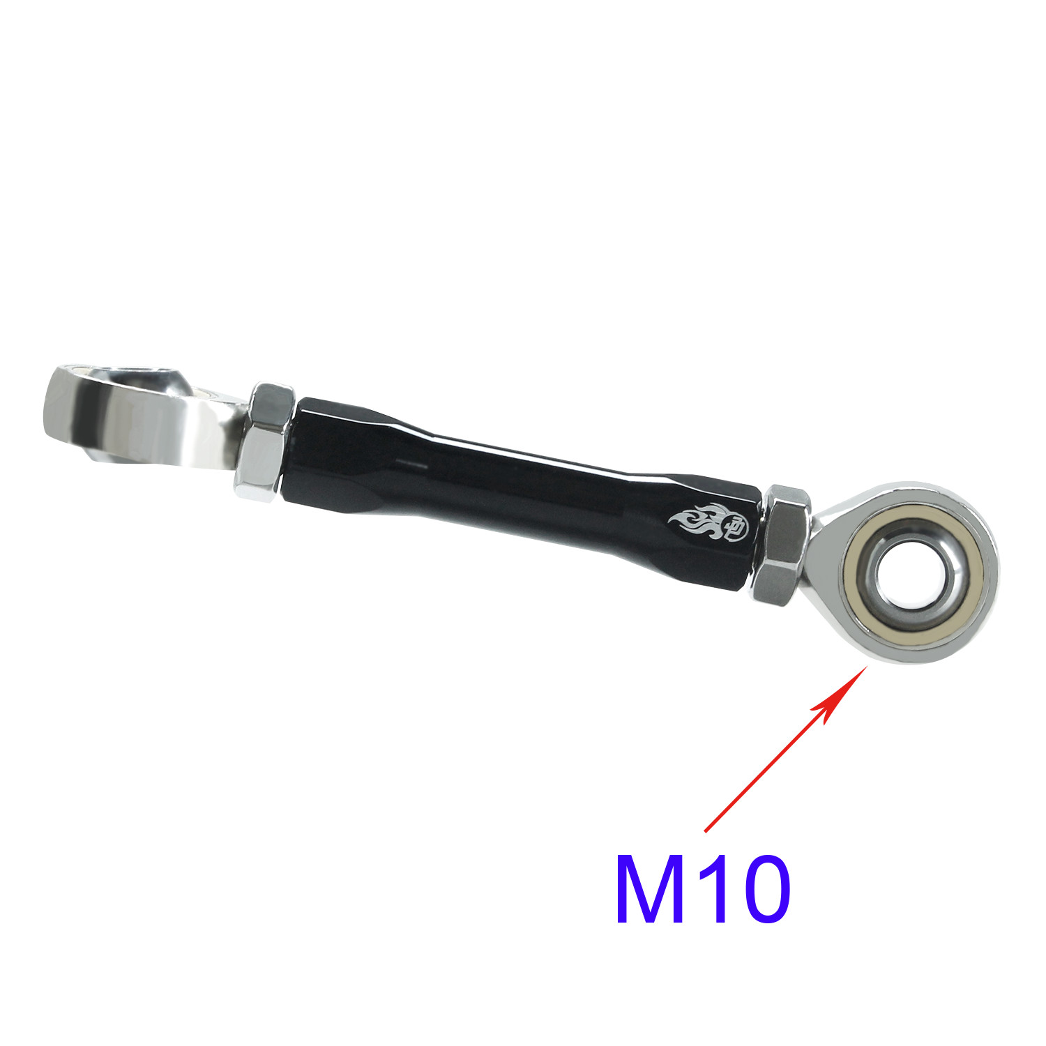 Black Engine Mount Stabilizer Linkage for Harley 09-later Touring FLHX FLTRX