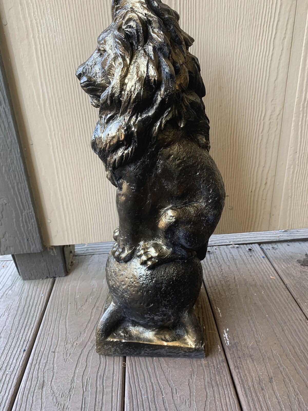 LATEX RUBBER MOLD Lion Sitting On A Ball YKM-L5055 H. 18”