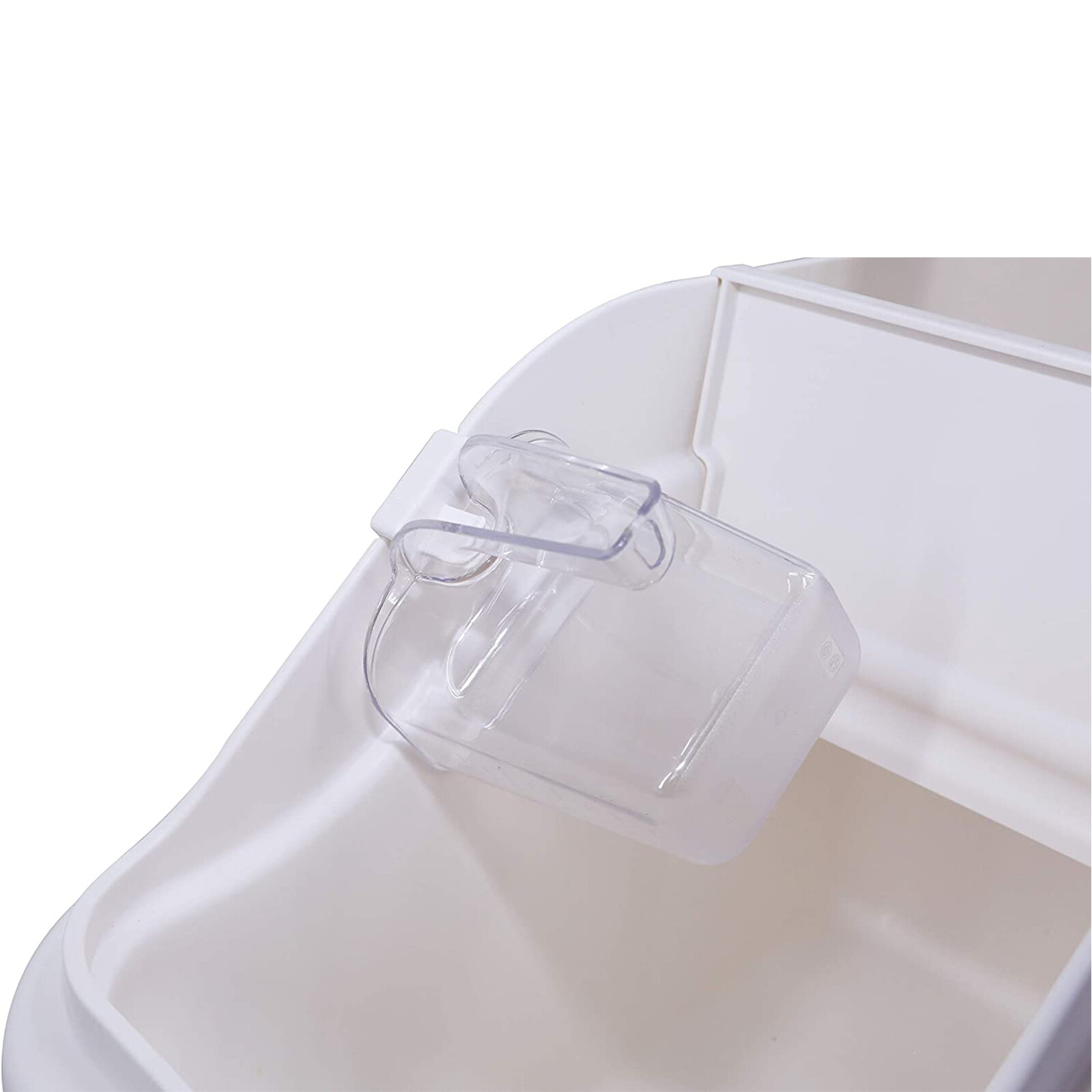 Hakka Self Food Ingredient Bin with Spoon 4.4 Gallon Container Dogs Food Storage