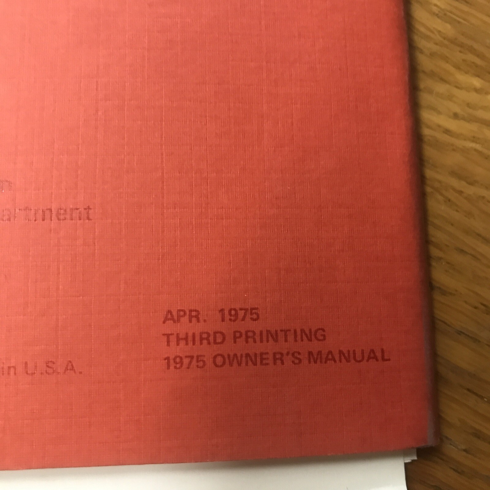 Mercury Comet Owners Manual