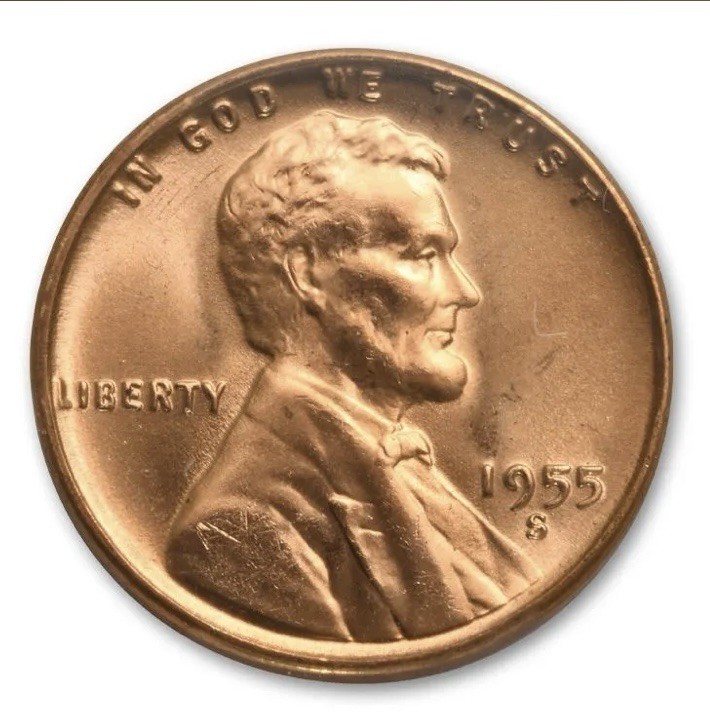 1955 S 1955S Lincoln Cent Wheat Penny Uncirculated UNC BU