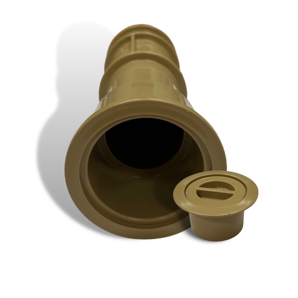 Aquastar US108 7.5" Umbrella Stands with Sleeve and Center Cap Tan (4 Pack)