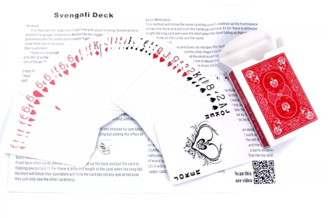 Card Magic Tricks Svengali Deck Illusion Cards T3