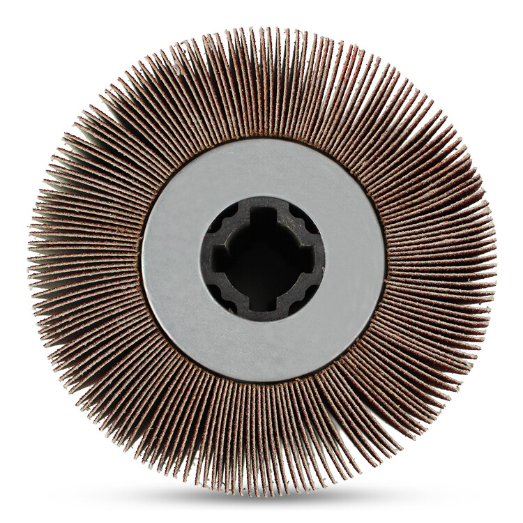 4.5" x 4" BHA Flap Wheel Sanding Drum 3/4" Quad Keyway, Sand and Grind - 60 Grit