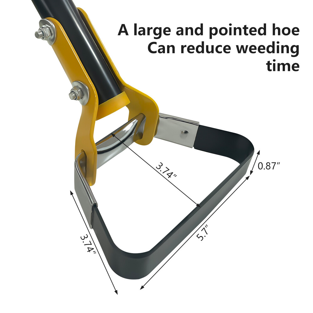 47" 59" 79" Adjustable Hoe Garden Tool Weeding Loop Stirrup Hoe Long Handle