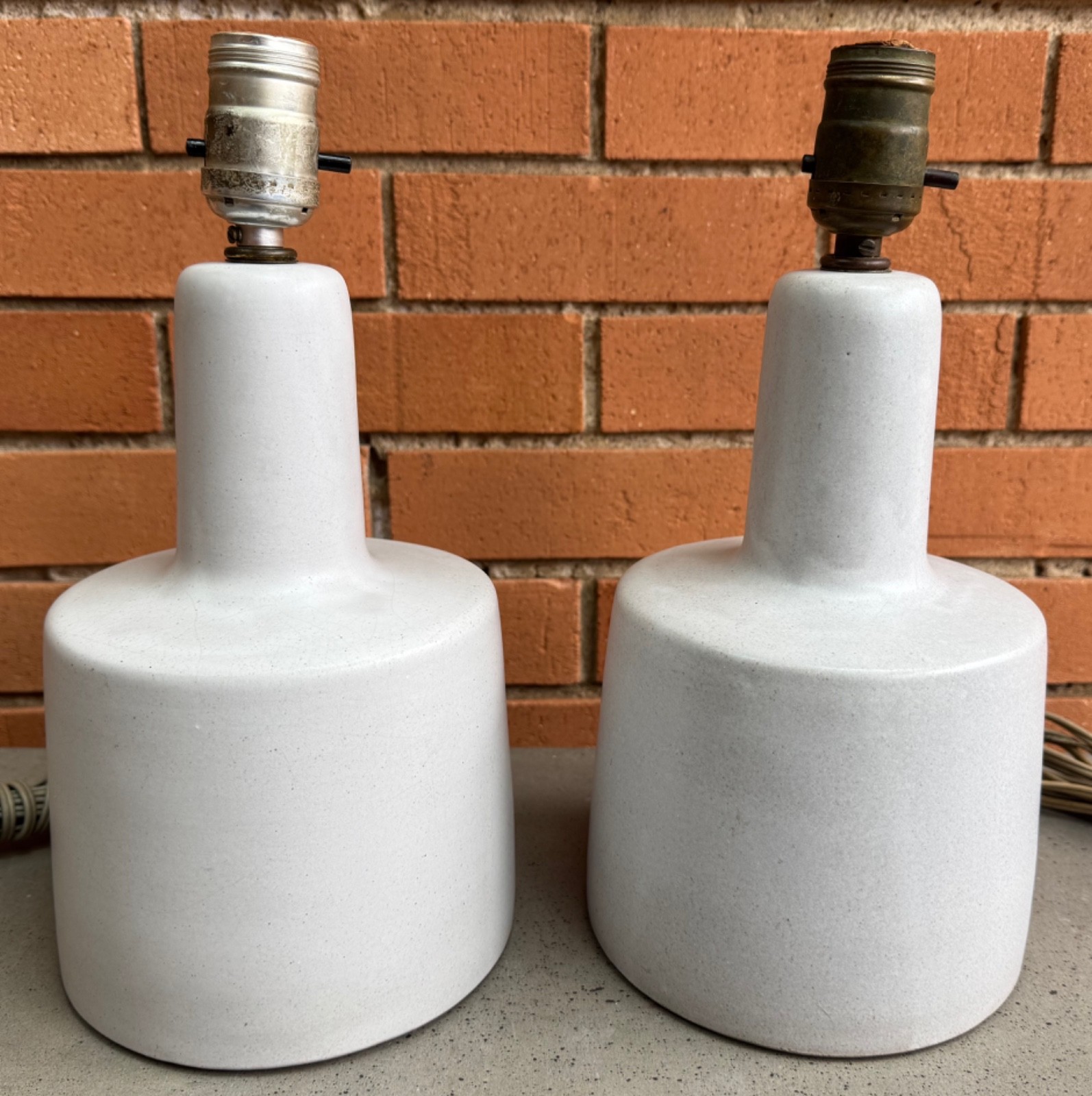 Vintage MCM MARTZ Ceramic Lamps Mid Century Modern Lighting 60s Marshall Studios