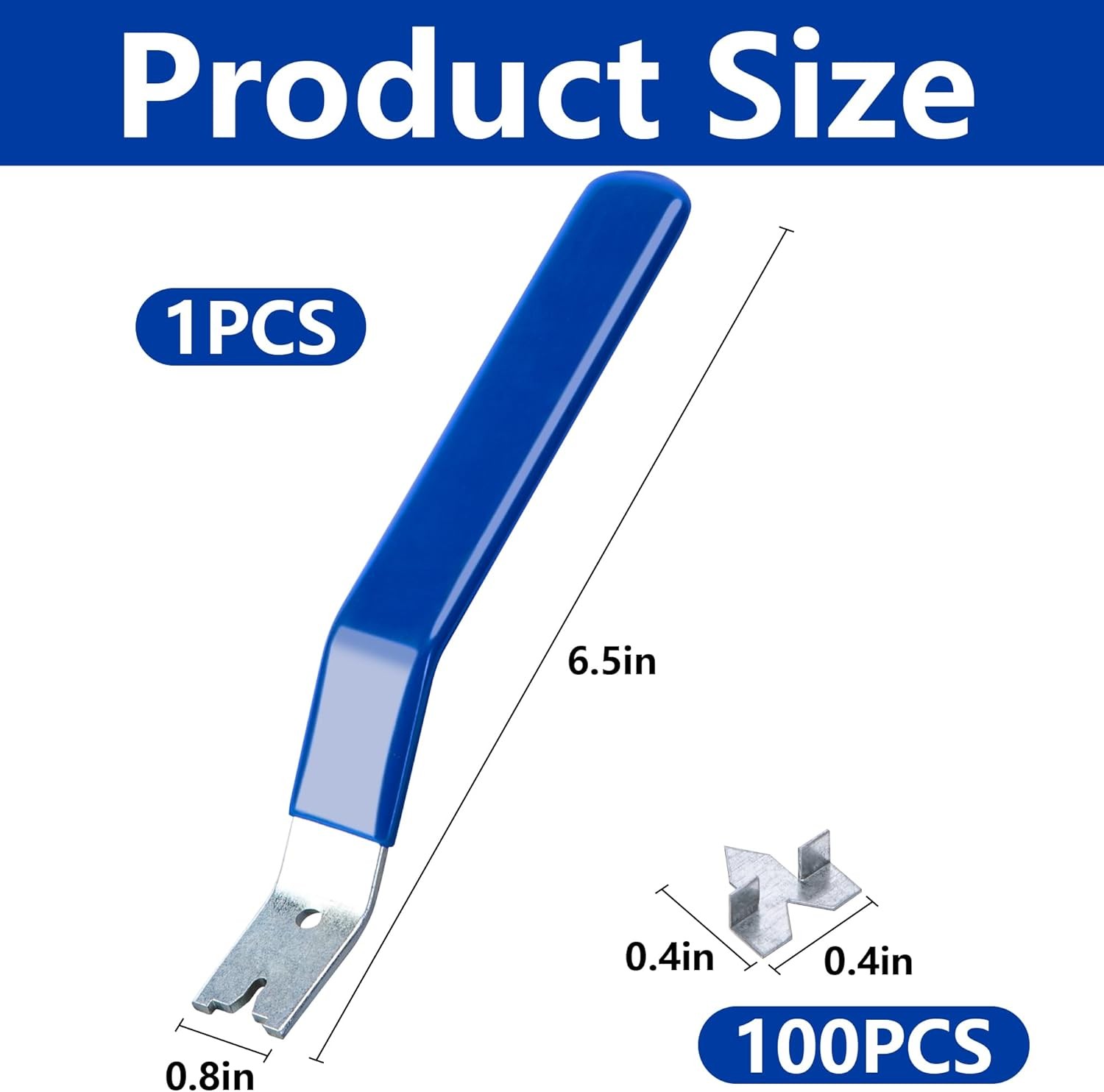 Glazier Point Driver Tool with 100 Push Points for Glass Frame Installation