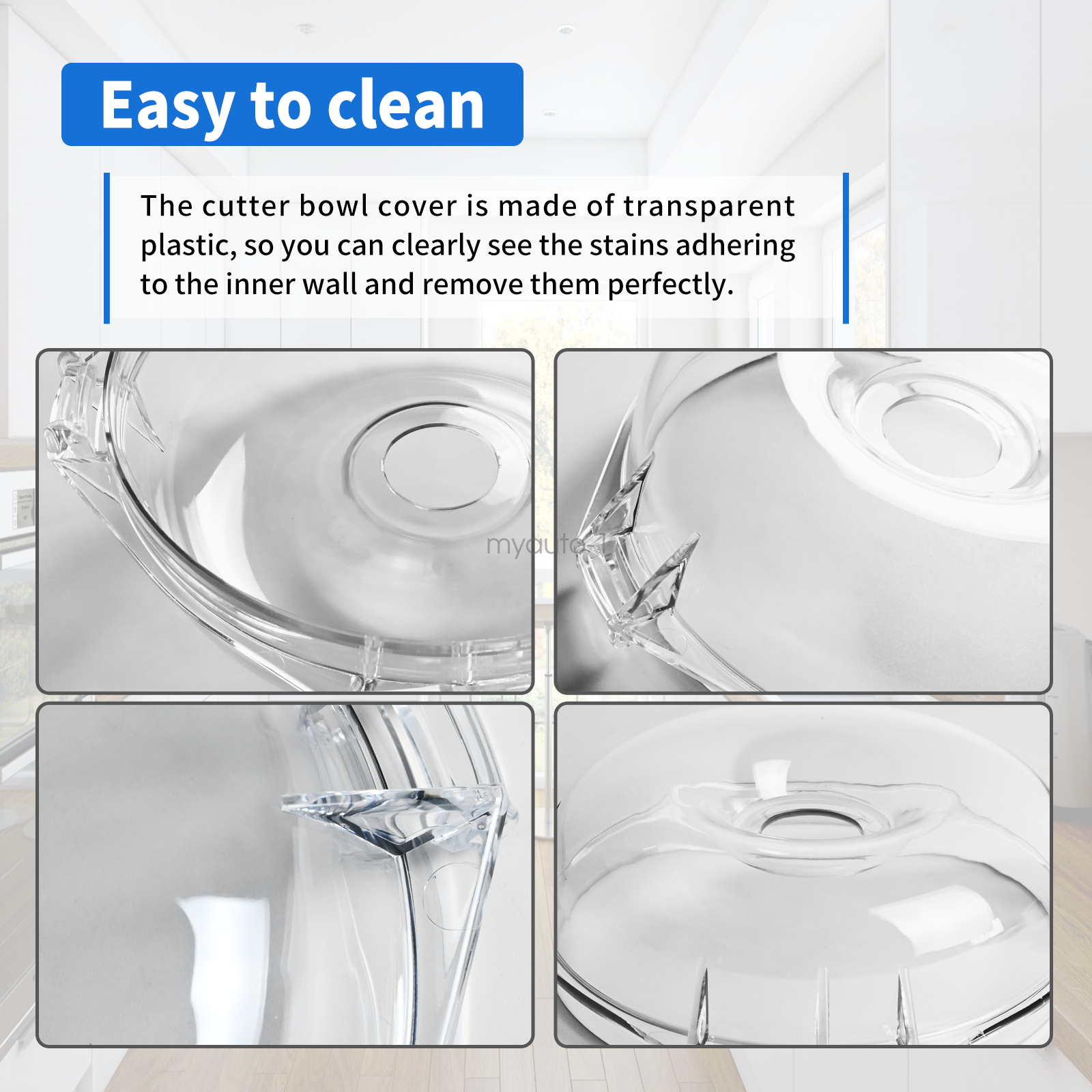 106458S Cutter Bowl Lid Fit for Robot Coupe R2,R2B, R2 Dice, R2 Ultra Dice