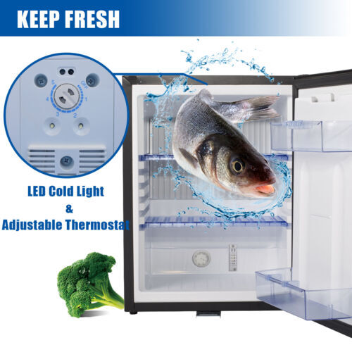 AC/DC12V Portable Travel Car Refrigerator Silent Truck Camper Fridge Quiet