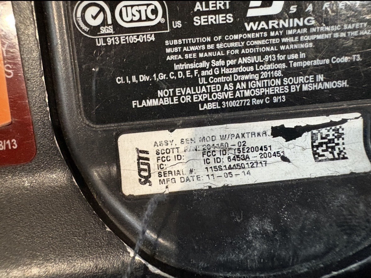 Scott 5.5 Air-Pak X3 w/ Regulator + 45min 5500 PSI QC Cylinder 2023 – No Mask