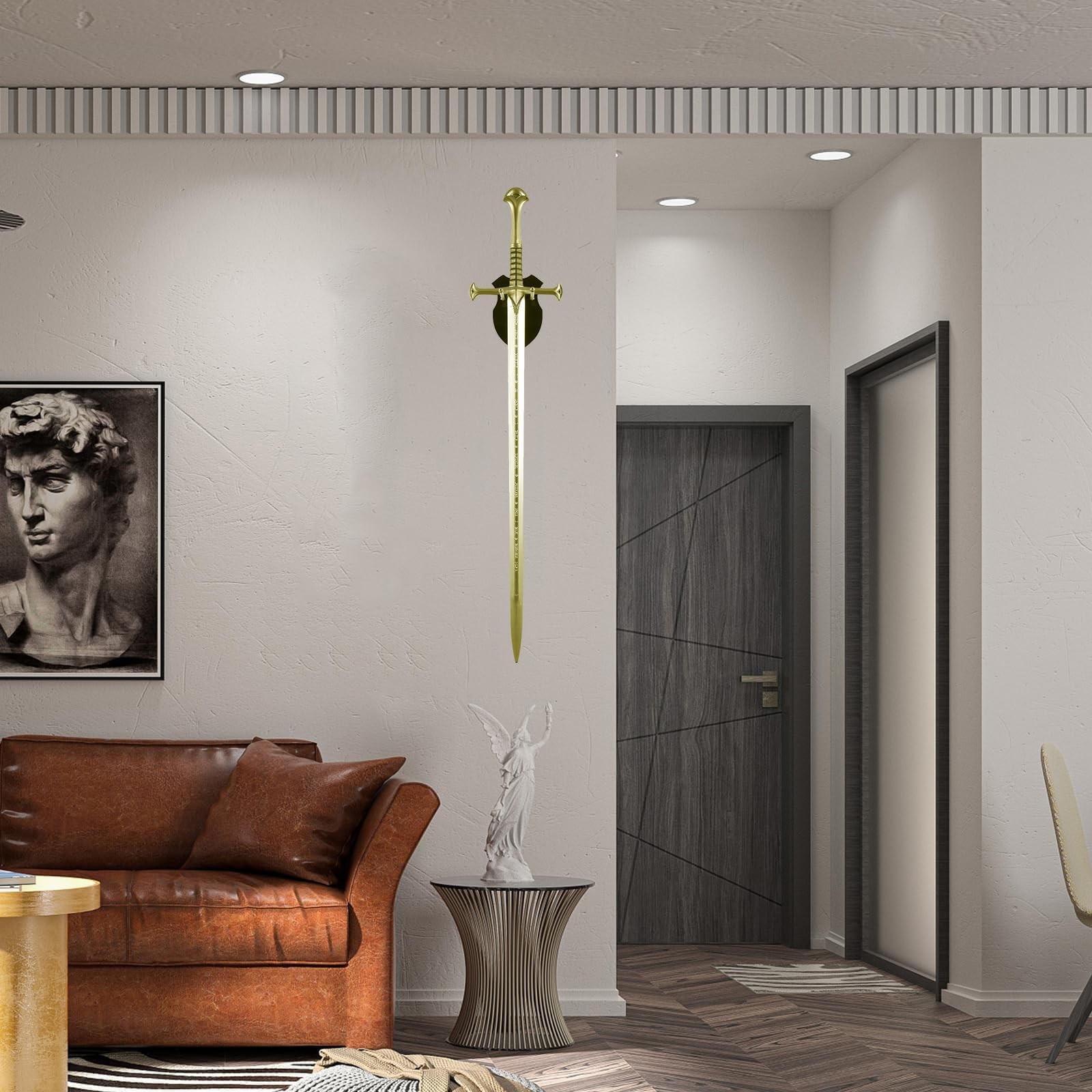 Sword wall mount sword stand wall hook display hanger wall mount for sword da...