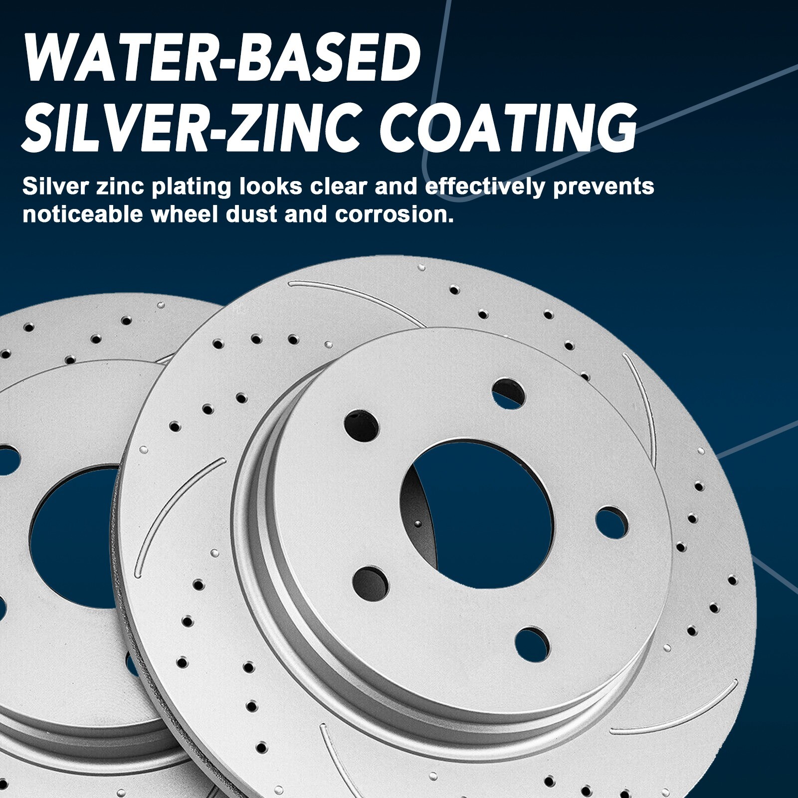 Front & Rear Drilled Disc Brakes Rotors for Dodge Durango Ram 1500 Aspen