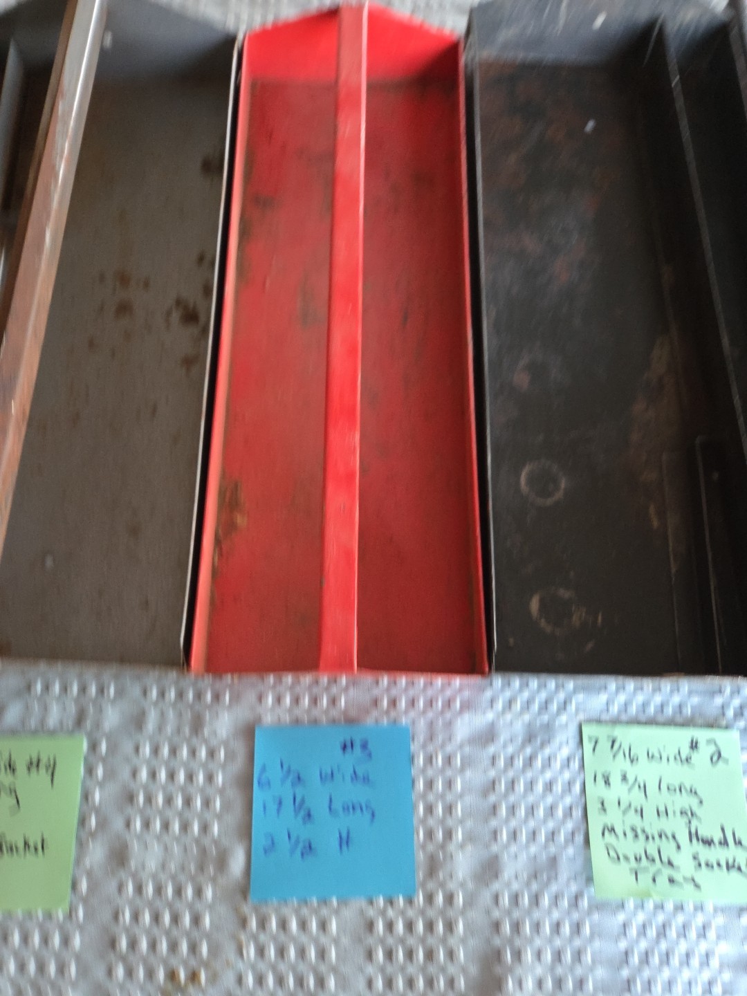 Pick 1 Craftsman Only Tray 16" 17” 18" 20" metal pull out USA Red Gray Tool Box