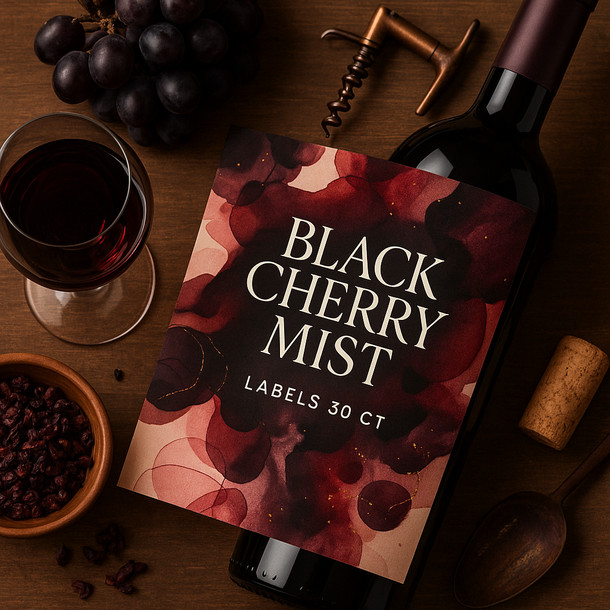 Winexpert Black Cherry Mist Labels 30 ct