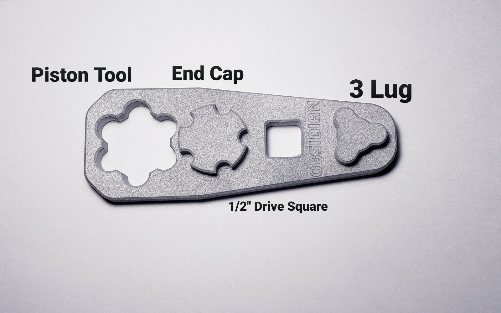 Rugged Obsidian 9 & 45 Wrench Tool, Aluminum 3 in 1 Suppressor Tool