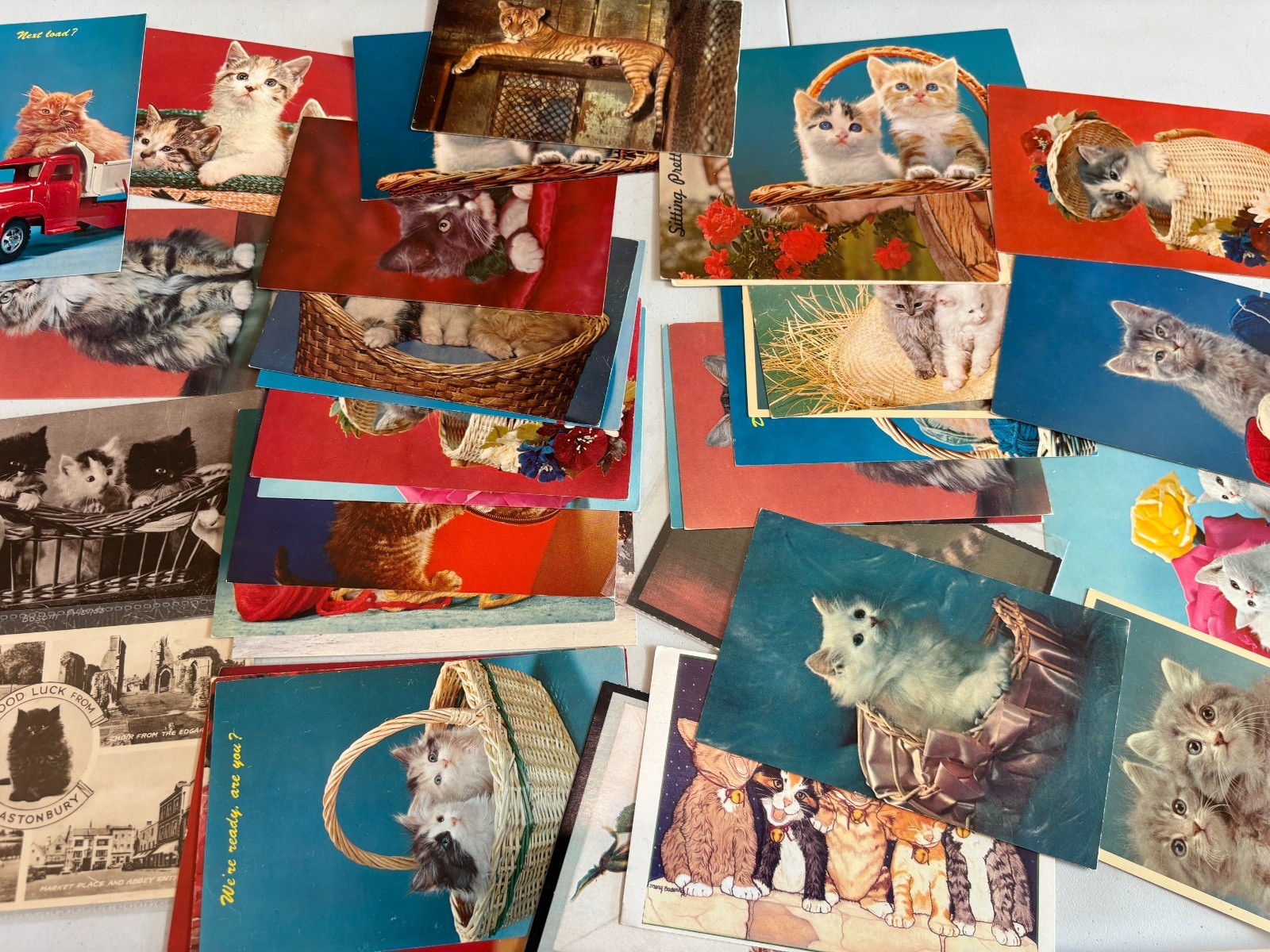 Lot of 25 UNUSED Vintage Postcards USA & FUN TOPICS! 1900s-60s FREE SHIPPING