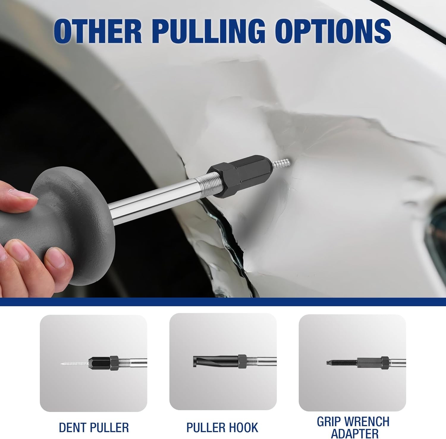 WORKPRO 27PC 9-Way Slide Hammer Puller Set Bearing Puller Wheel Hub Removal Tool