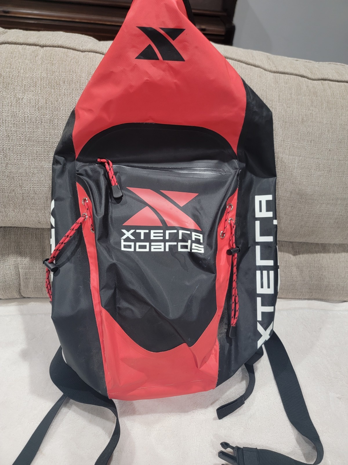 Xterra Boards Wetsuits Backpack Drybag Red & Black