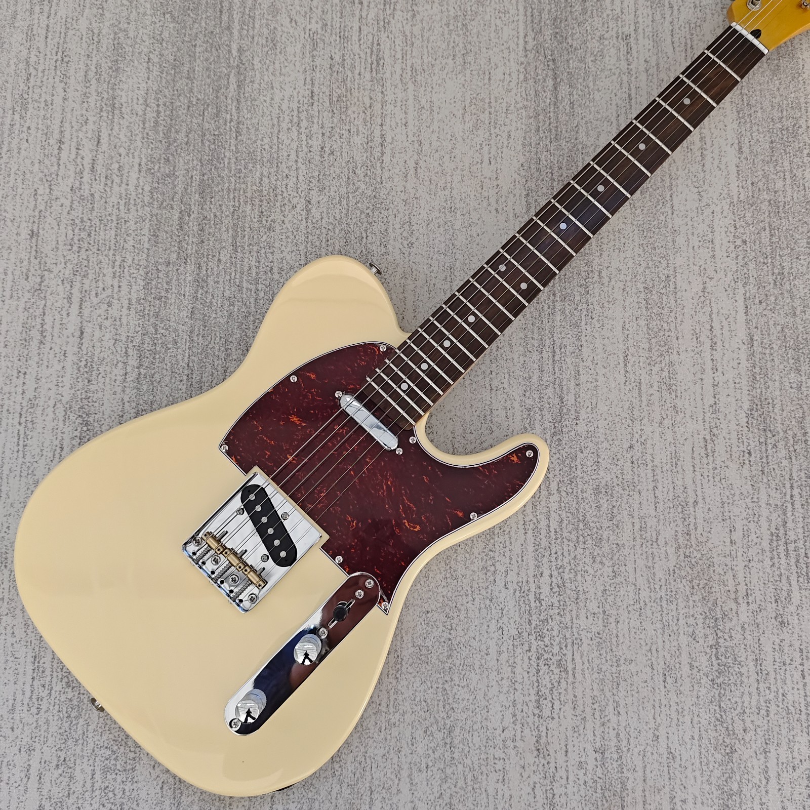 '52 Telecaster Vintage yellow TL Electric Guitar  Chrome Parts from US Ship