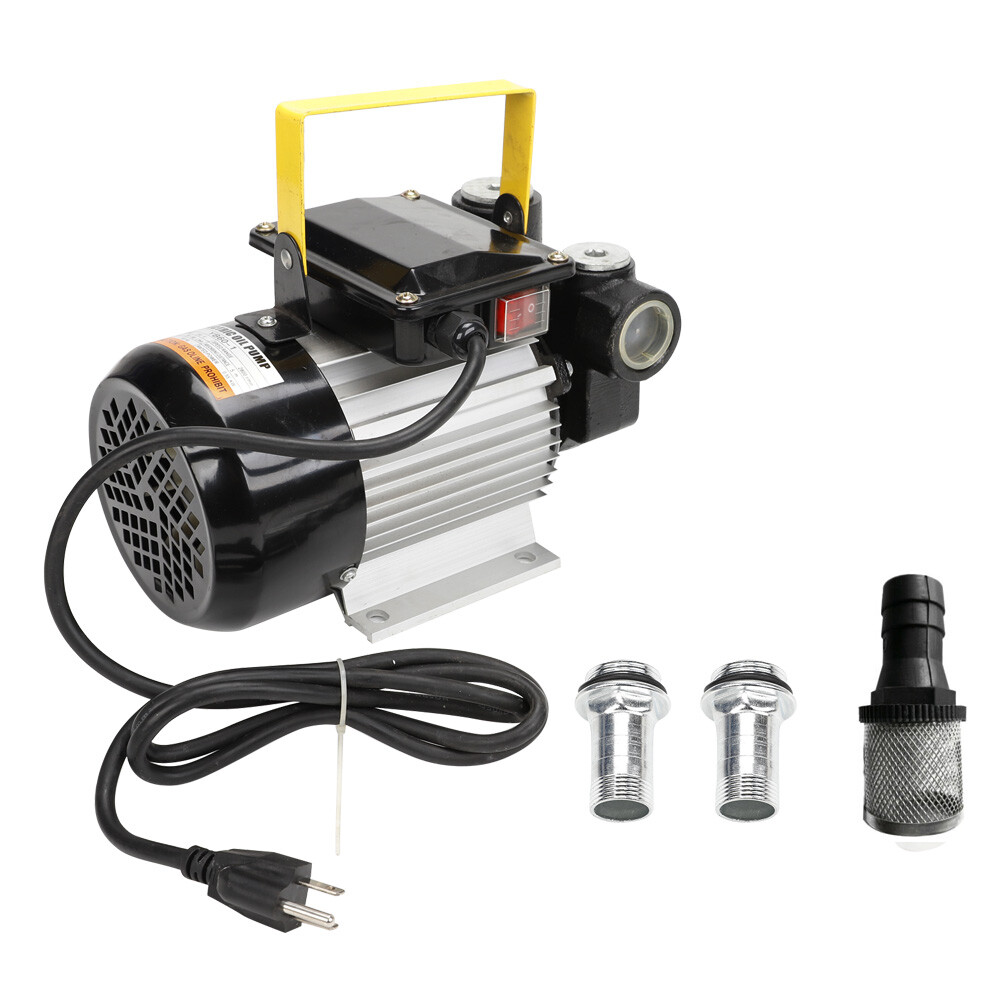 16GPM Portable Commercial Self Priming Electric Oil Pump Transfer Fuel Diesel