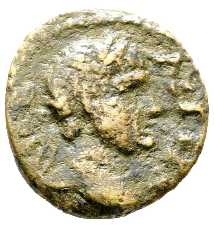 *Scarce* Aeolis, Elaia. Trajan, AD.98-117. Æ (15mm, 3g). ΑΥΤ ΤΡΑ-СƐΒ. a3431