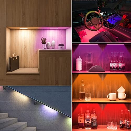 48-LED Under Cabinet Lighting - Wireless - 15 Colors - Changeable & Rechargeable