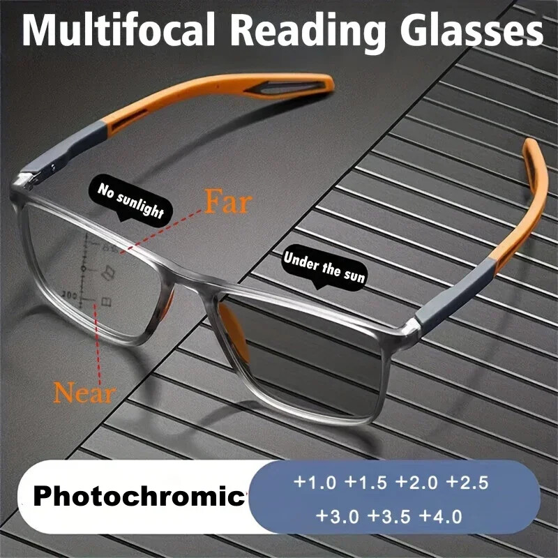 Multifocal Progressive Glass Transition Photochromic Varifocal Reading Anti-blue