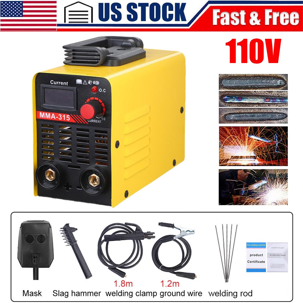 110V 300AMP Mini IGBT ARC Welding Machine Inverter DC MMA Electric Welder Stick