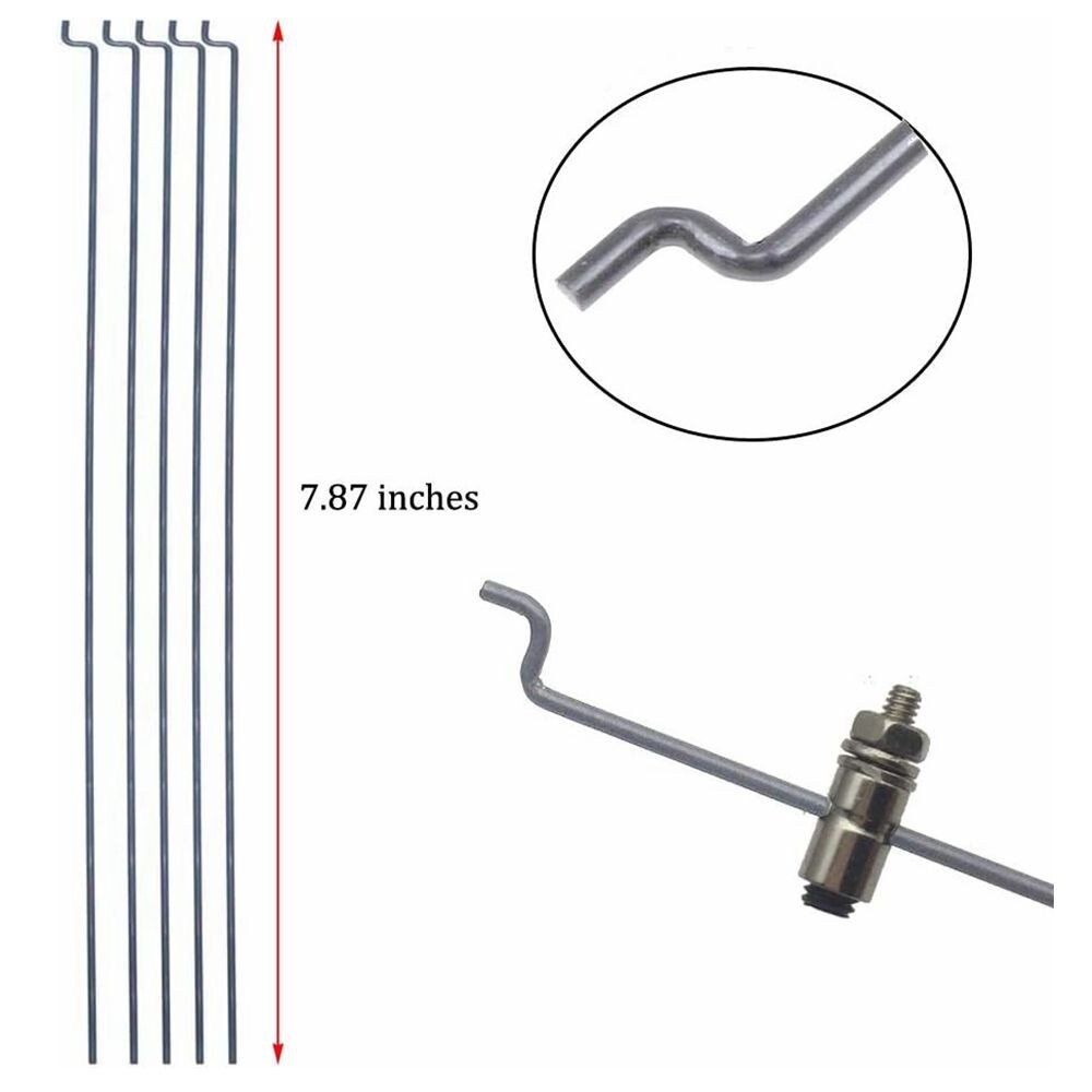 20pcs Linkage Stopper Dia 1.3mm 1.2 x 200mm Z Push Rods for RC Airplane C307