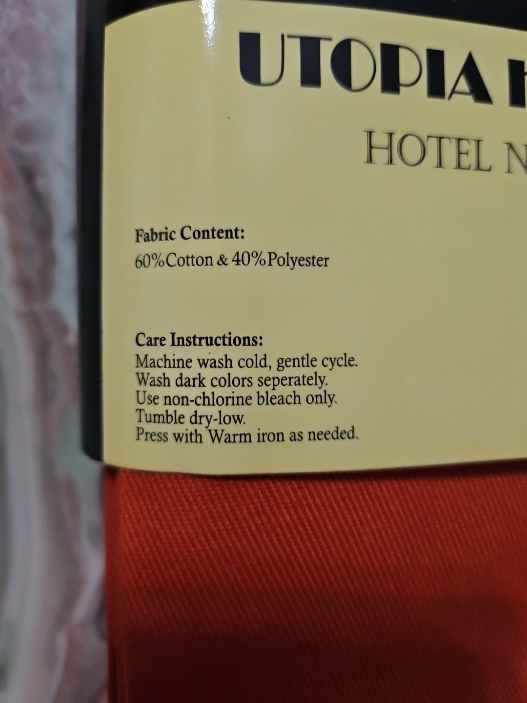 Utopia Luxury Dinner Napkins Orange 12 Pack 18 X 18 Autumn Thanksgiving NEW