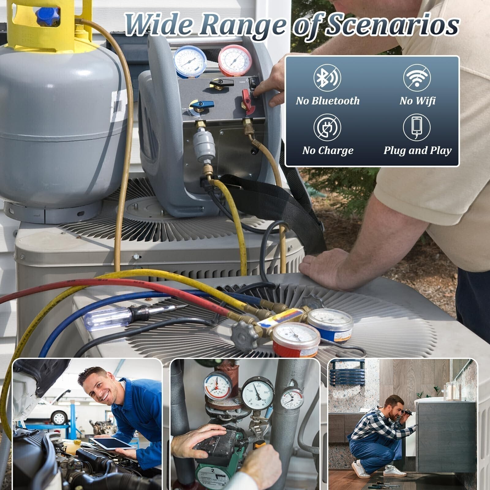 🔥 Endoscope Camera with Light, 1920P HD Borescope Camera 8 LED Light 16.4ft