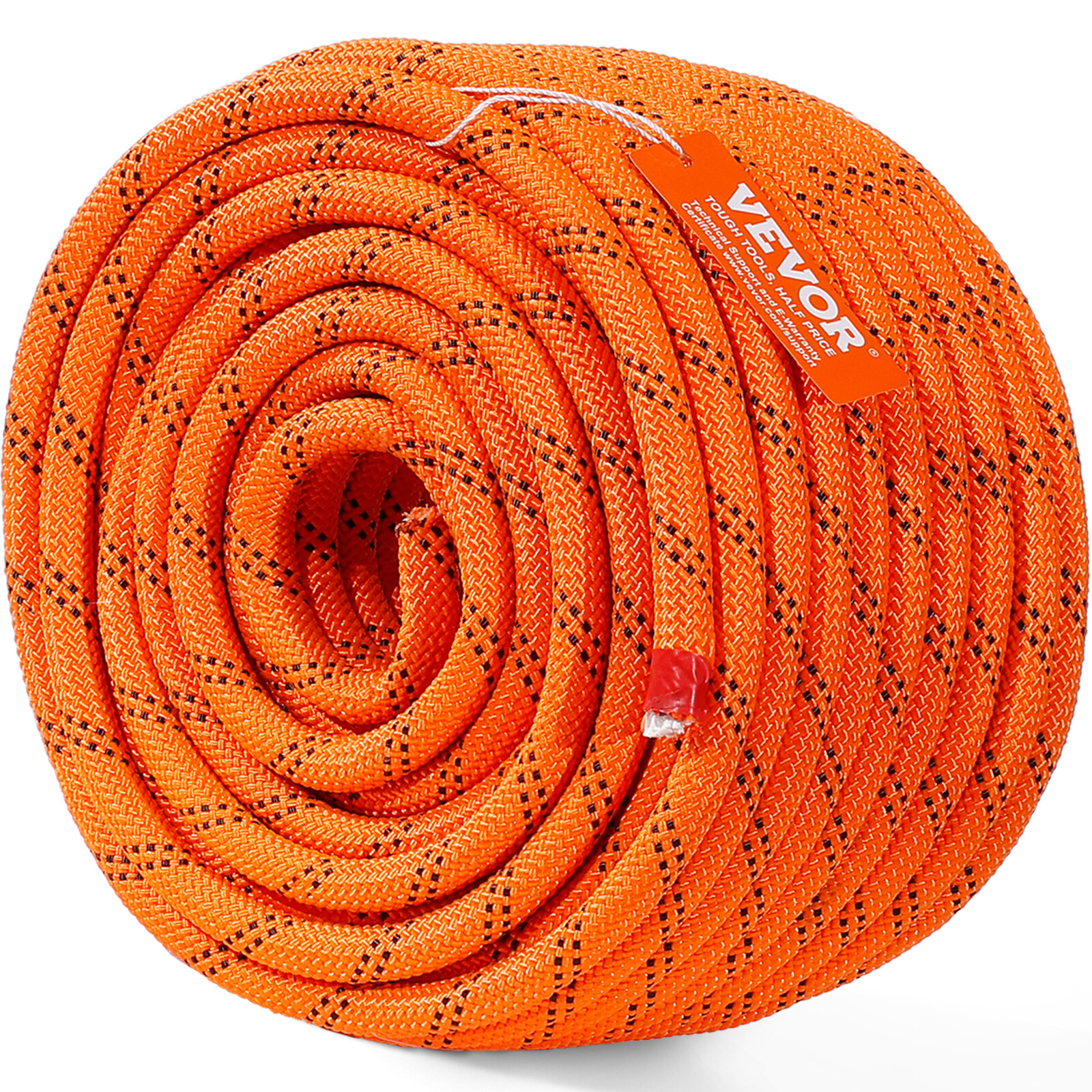 VEVOR Arborist Tree Climbing Rope Double Braid Polyester 1/2" x 120' 48-Strand