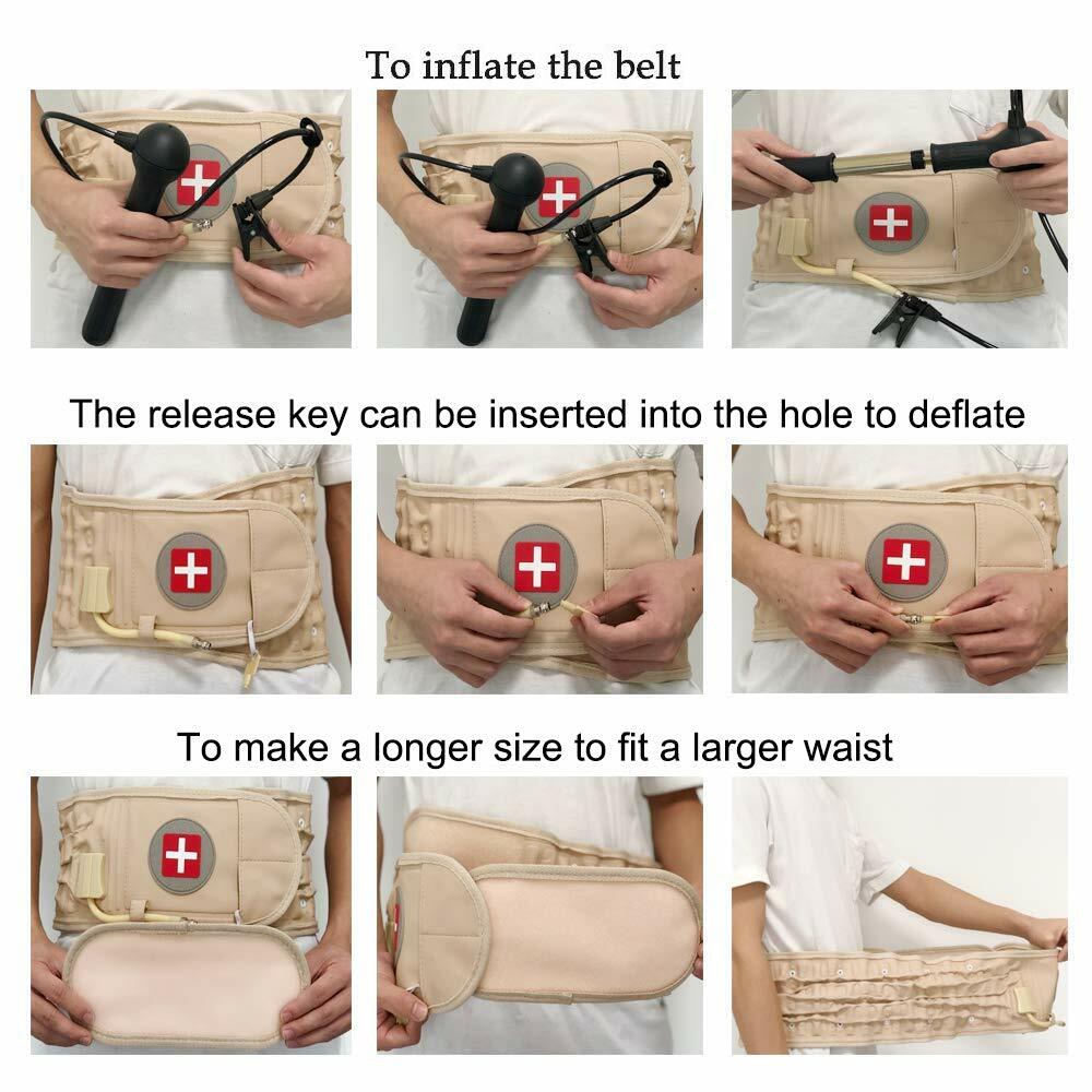 Spine Decompression Back Belt Lumbar Support for Lower Back Pain Relief
