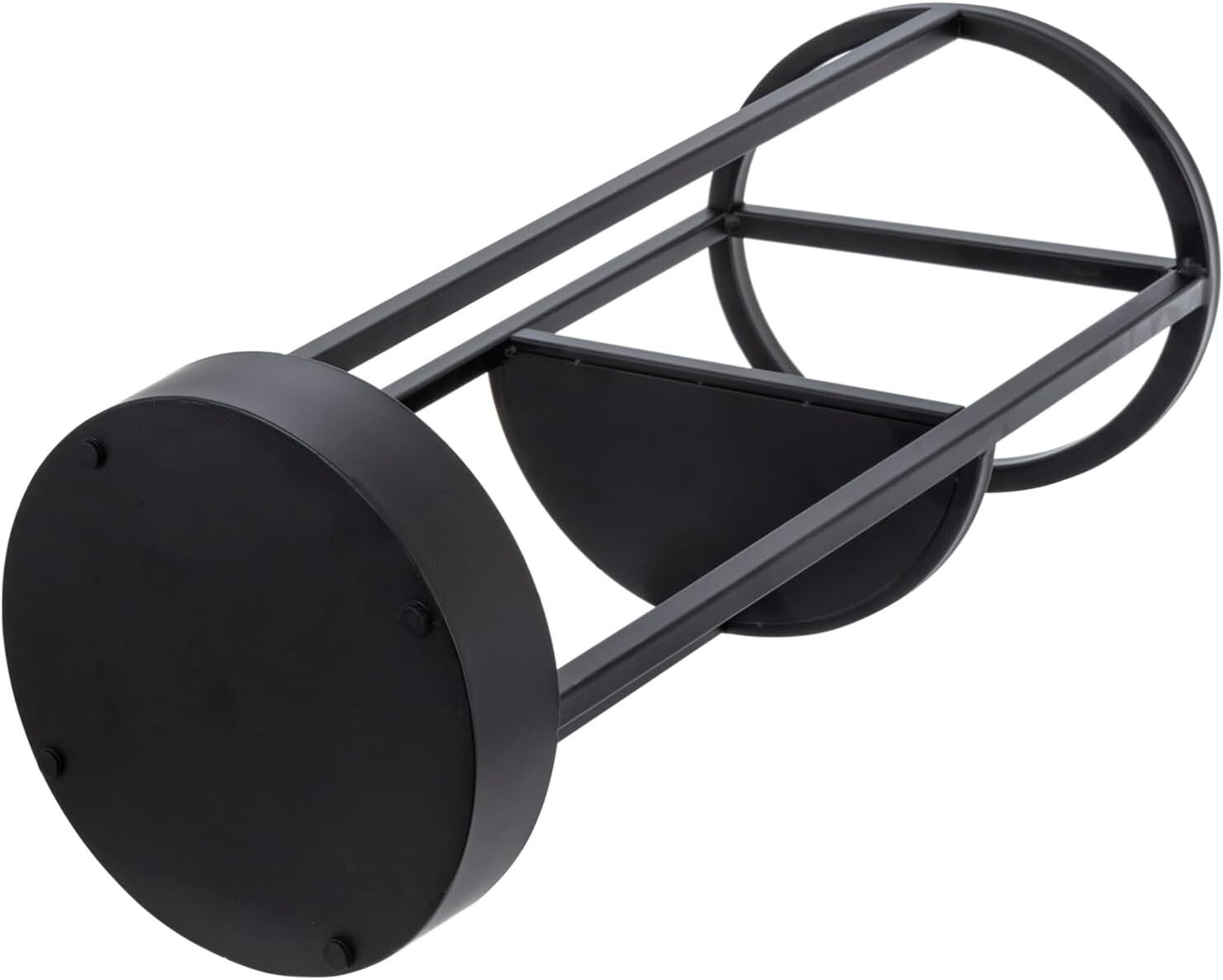 Round Black Metal Freestanding Entryway Umbrella Storage Stand, Umbrella Stand