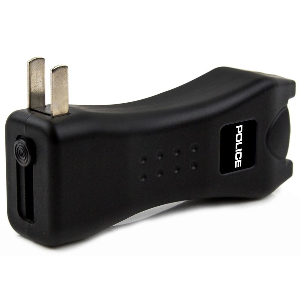 POLICE Stun Gun Burn Pepper Spray Combo Self Defense 618 Black